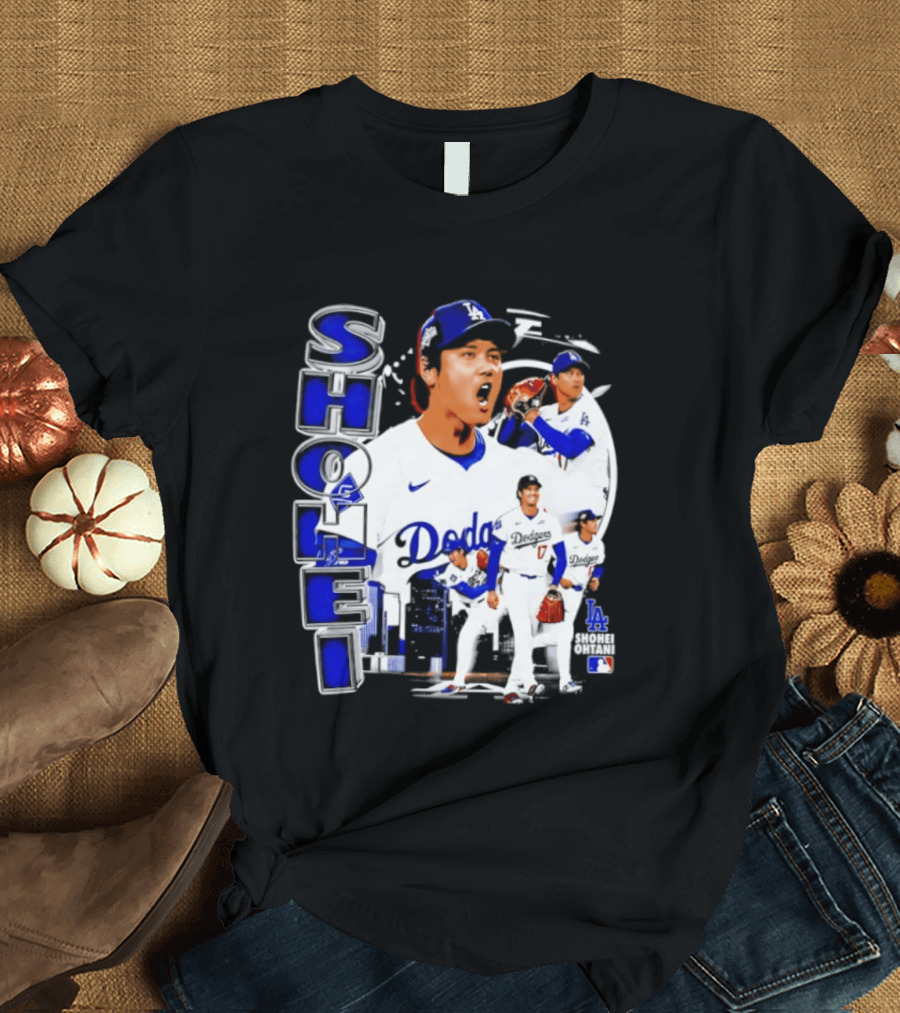 Shohei Ohtani Los Angeles Dodgers MLB 2026 Dodgers Collage T-Shirt