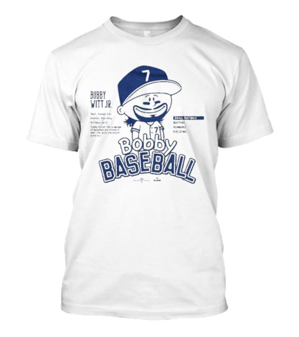 Bobby Witt Jr Bobby Baseball Cartoon T-Shirt