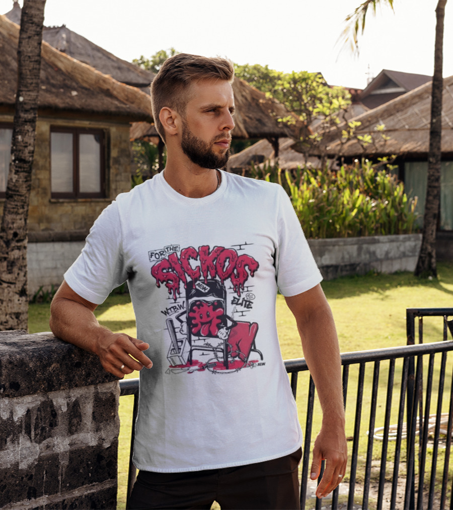 For The Sickos AEW All Elite Wrestling Dripping Graffiti T-Shirt