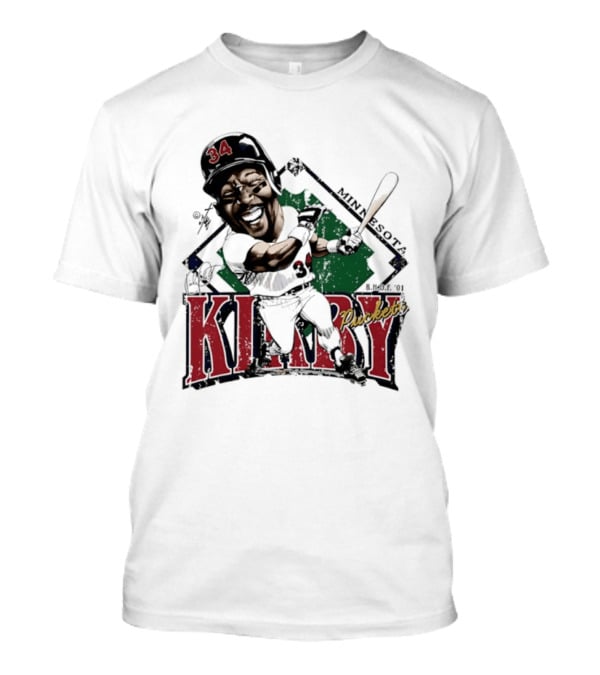Kirby Puckett Minnesota Twins Bruce Stark Caricature Vintage Sports T-Shirt