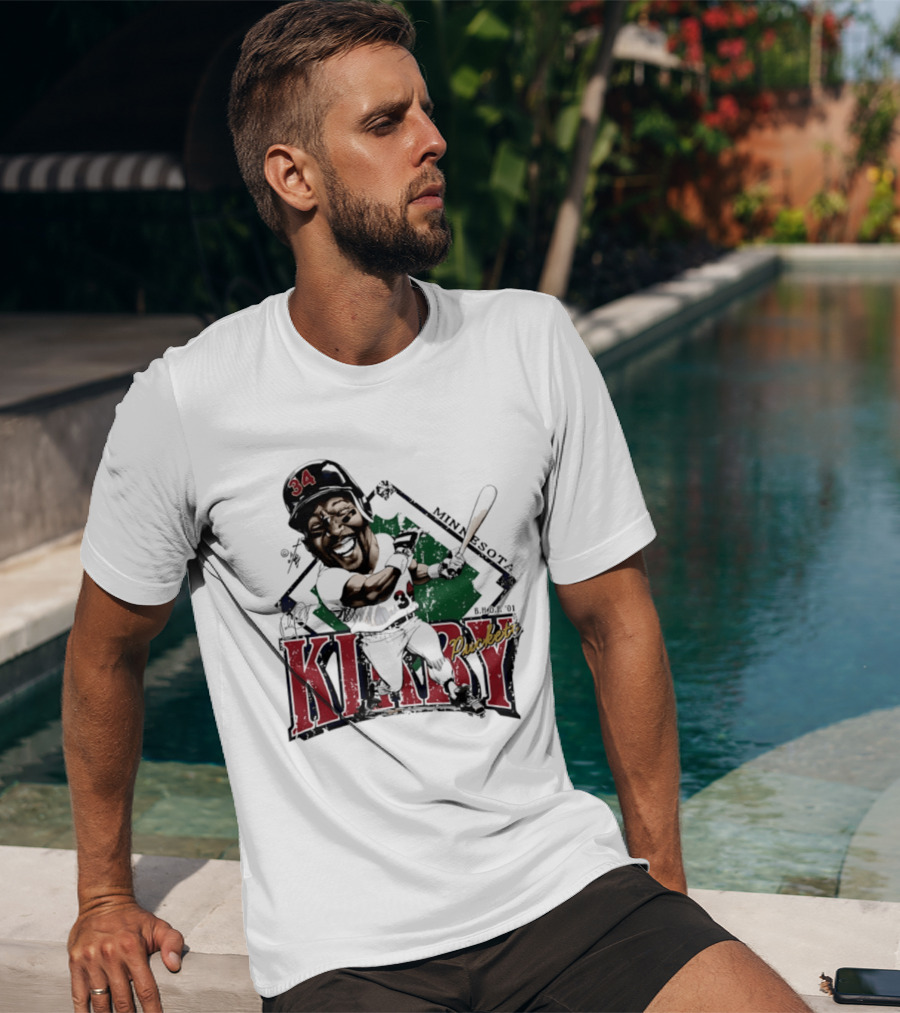 Kirby Puckett Minnesota Twins Bruce Stark Caricature Vintage Sports T-Shirt
