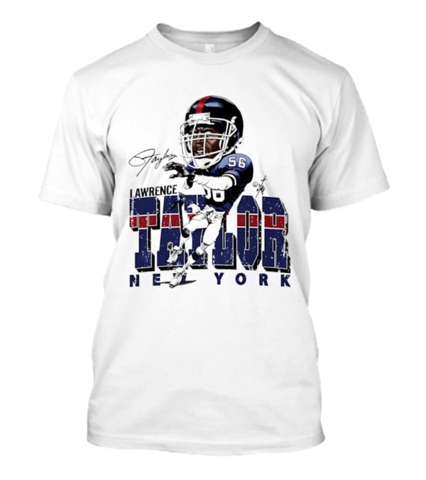 Lawrence Taylor New York Giants Bruce Stark Caricature 56 T-Shirt