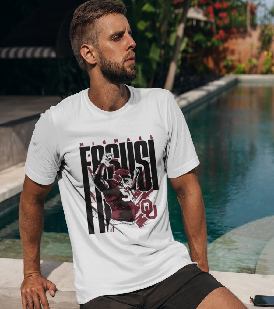 Michael Fasusi Oklahoma Sooners Football NCAA Player OU T-Shirt