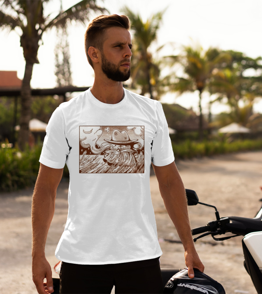 Pompompurin Detective Adventure In Wheat Field Sanrio Scene T-Shirt