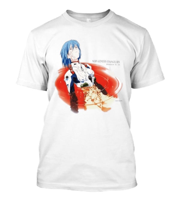Rei Ayanami Neon Genesis Evangelion Genesis 0 12 Plugsuit Floating Red Liquid Scene T-Shirt