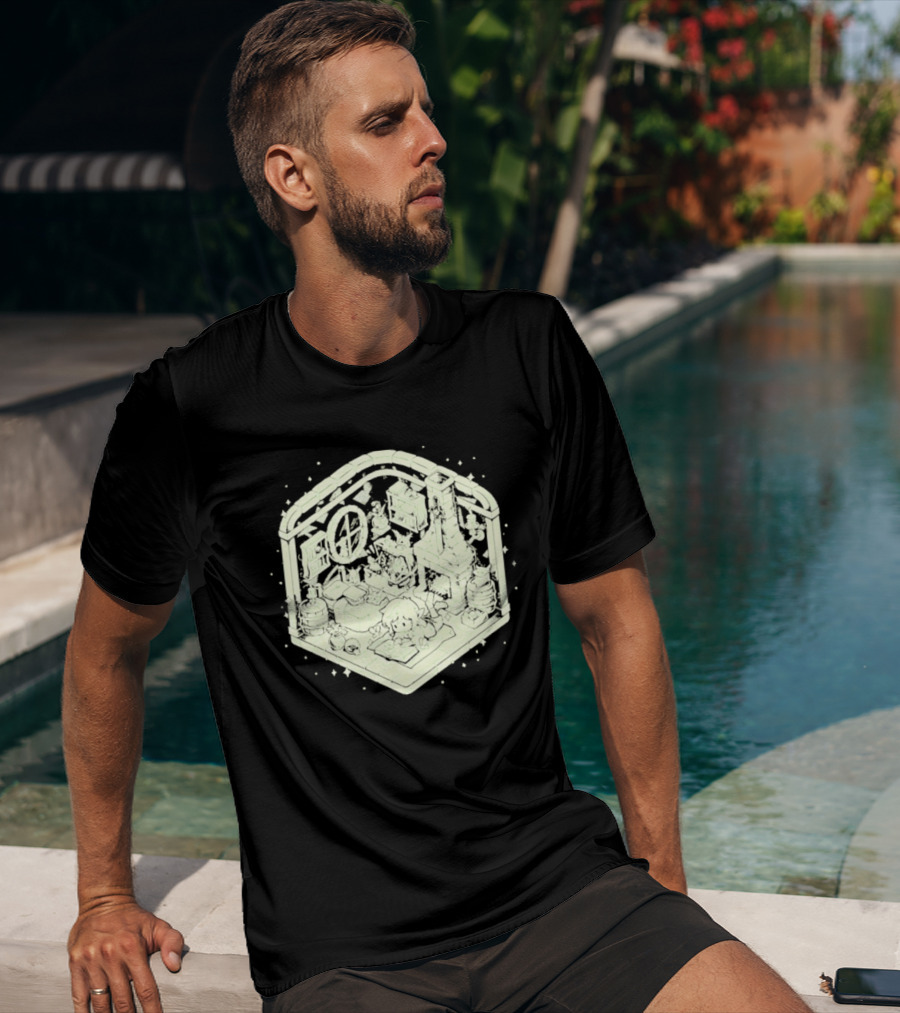 Cozy Hero's Hideout Avengers Room Isometric T-Shirt