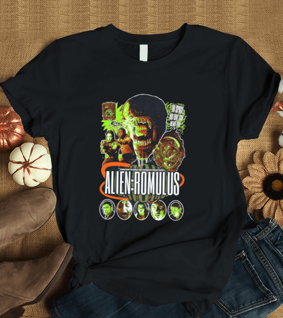 Alien Romulus Horror In Space No One Can Hear You T-Shirt