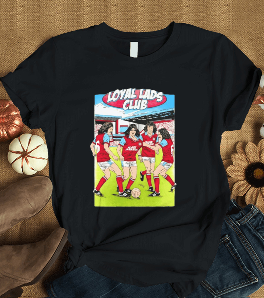 Loyal Lads Club Black Sabbath Heavy Metal Football Team Retro Comic T-Shirt