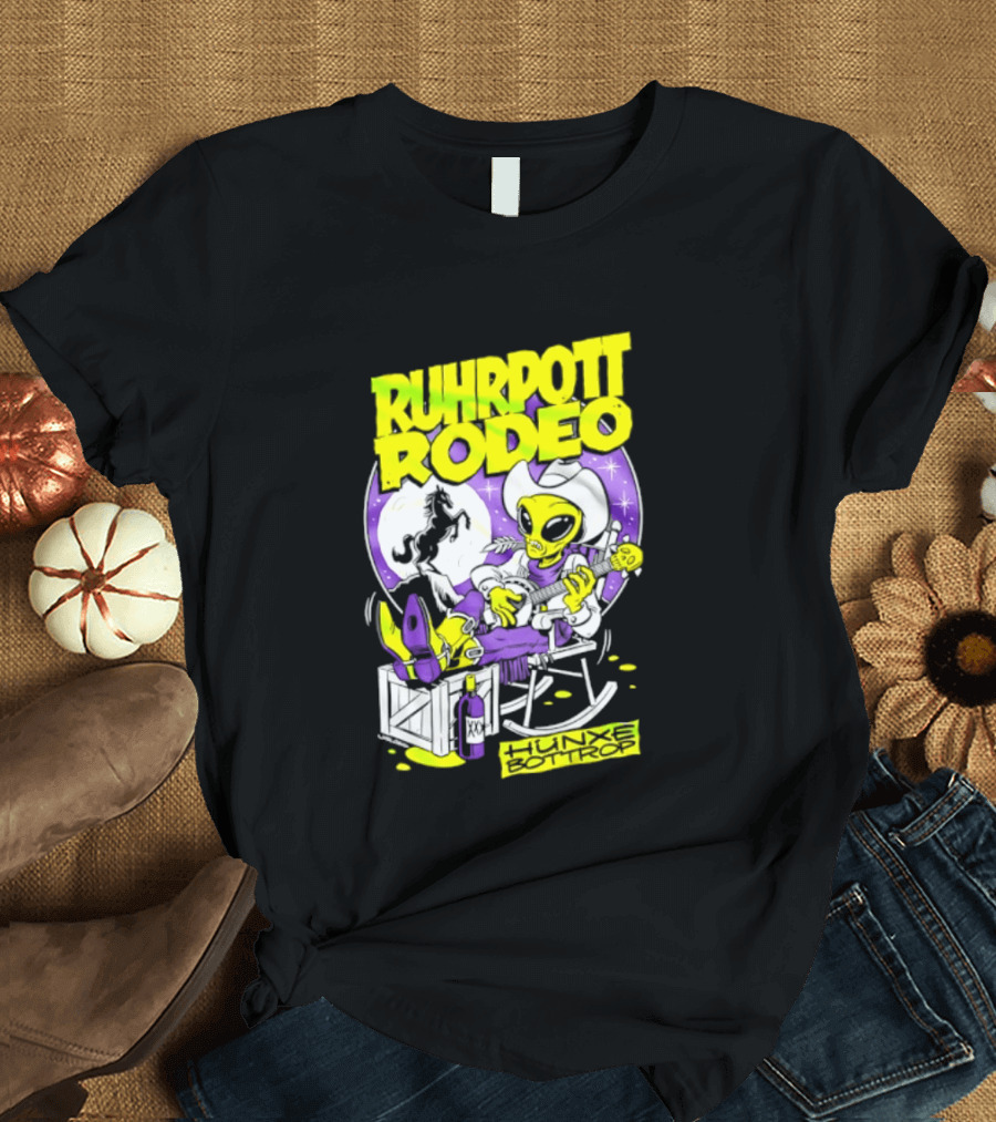 Ruhrpott Rodeo Hunxe Bottrop Extraterrestrial Banjo Player T-Shirt