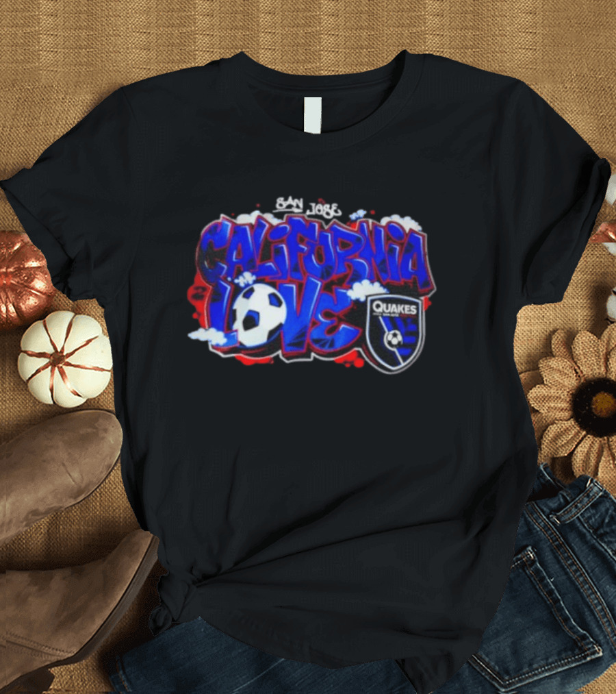 San Jose California Love Quakes Soccer 1974 T-Shirt