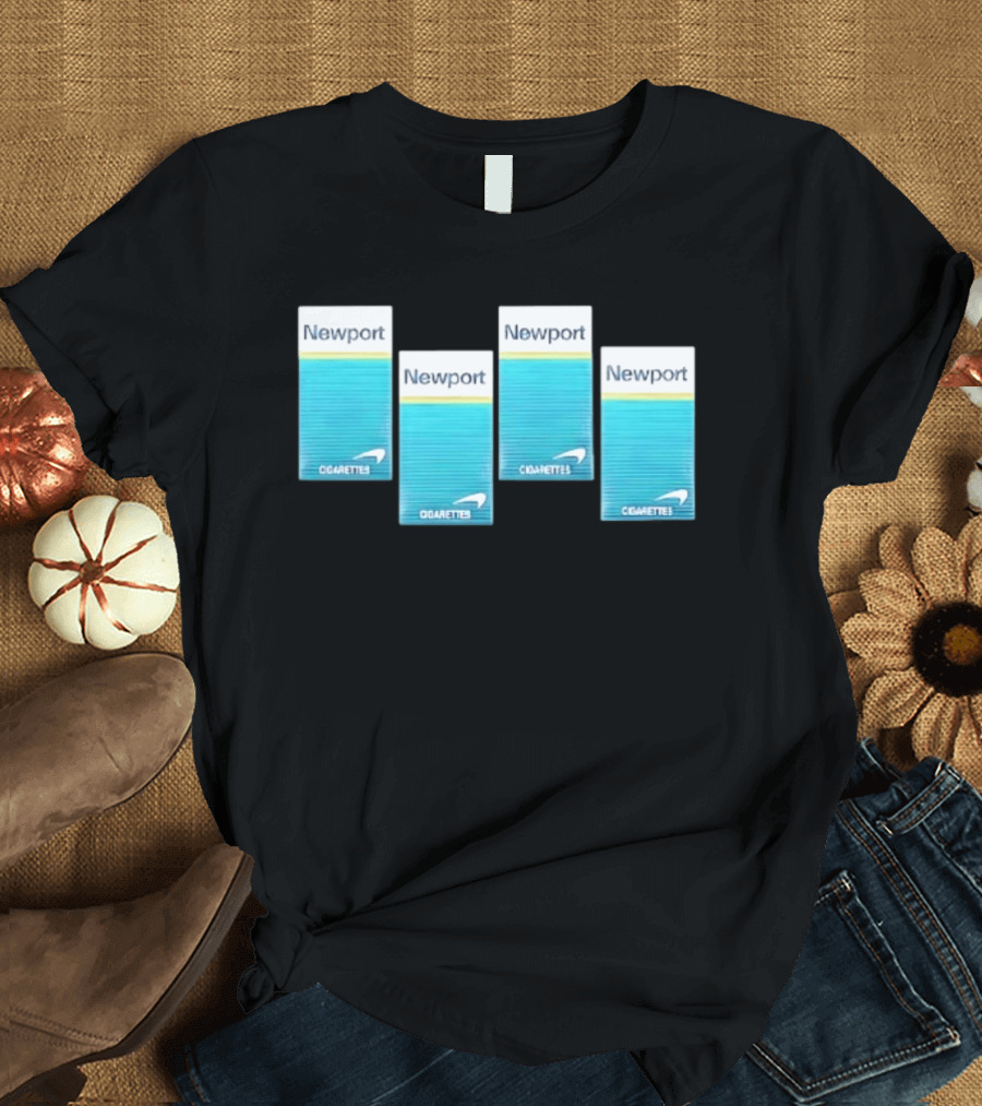 Newport Menthol Cigarettes Iconic Tobacco Packs T-Shirt