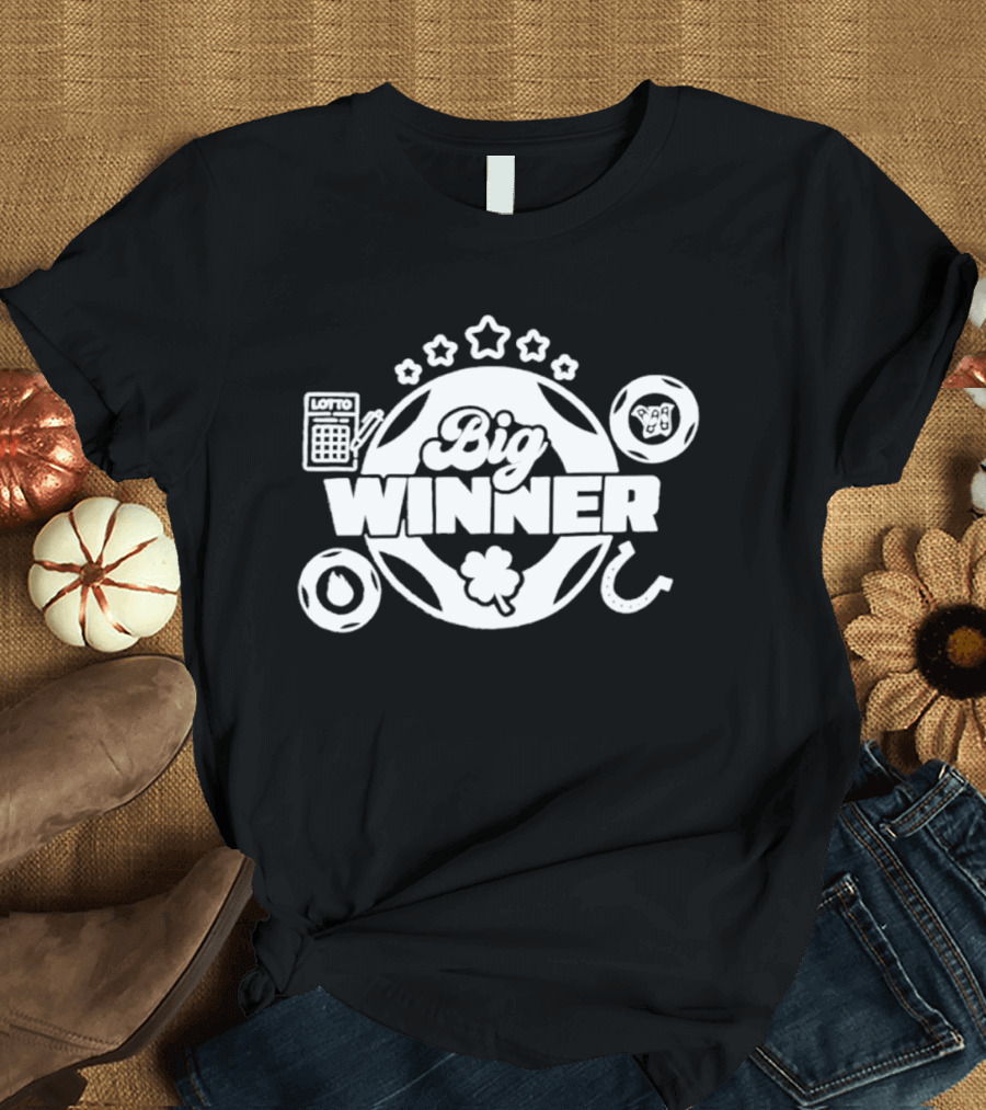 SC Education Lottery Big Winner Horseshoe Clover Luck T-Shirt