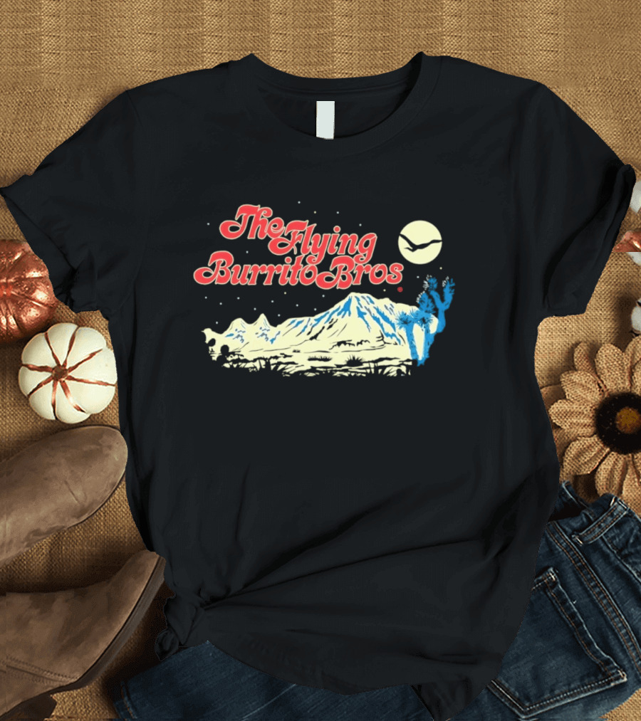 The Flying Burrito Bros Desert Moon Cactus Band T-Shirt