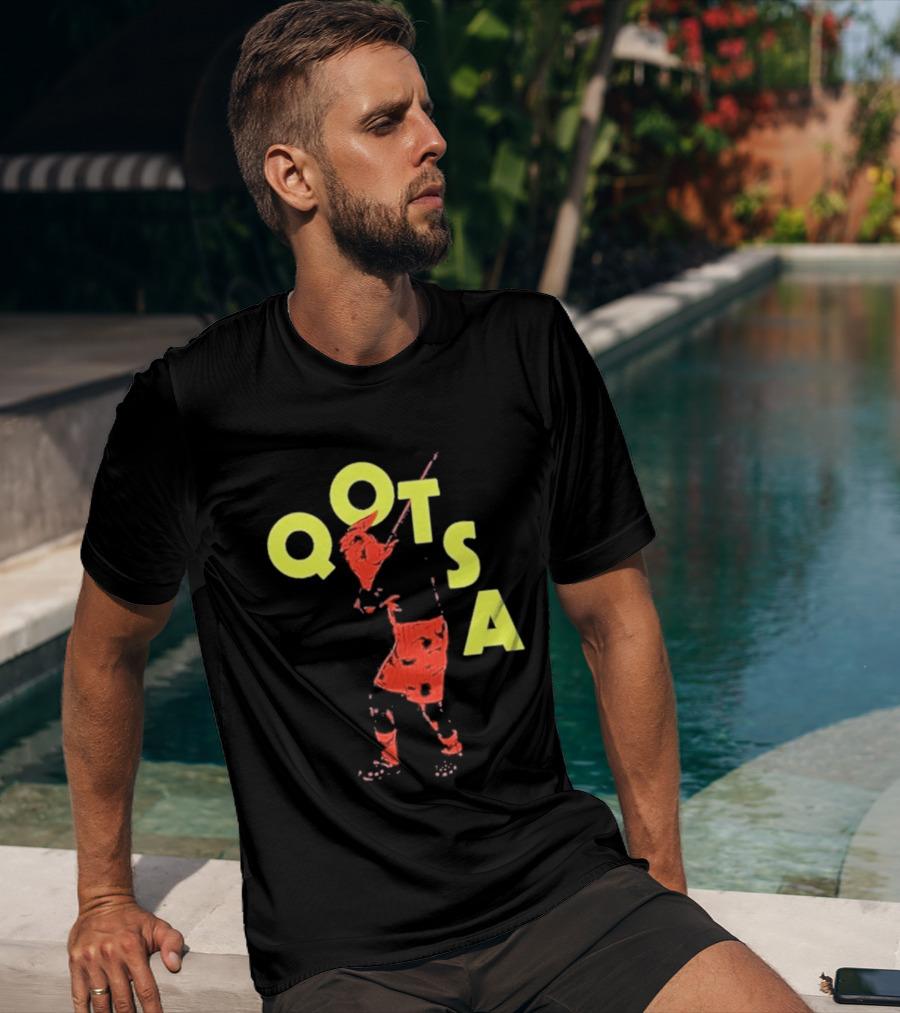 Queens Of The Stone Age QOTSA Executioner Bold Red Yellow T-Shirt