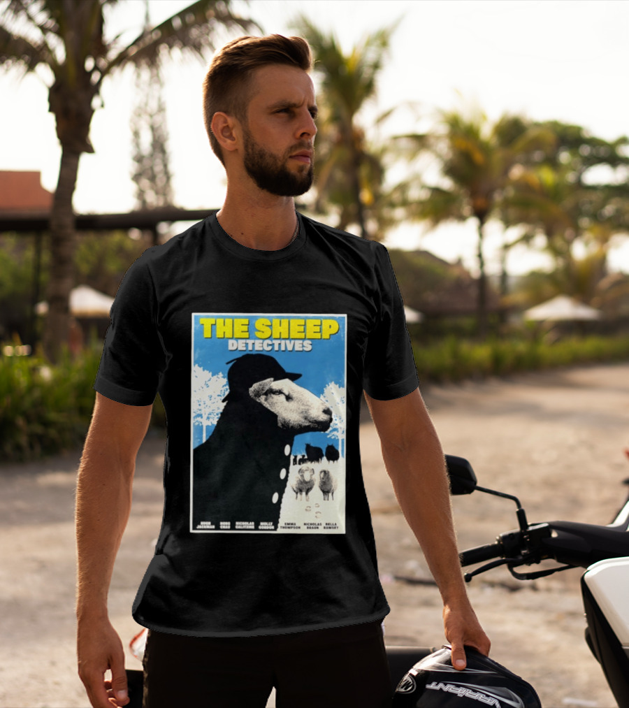 The Sheep Detectives Hugh Jackman Hong Chau Nicholas Galitzine Molly Gordon Emma Thompson Nicholas Braun Bella Ramsey T-Shirt