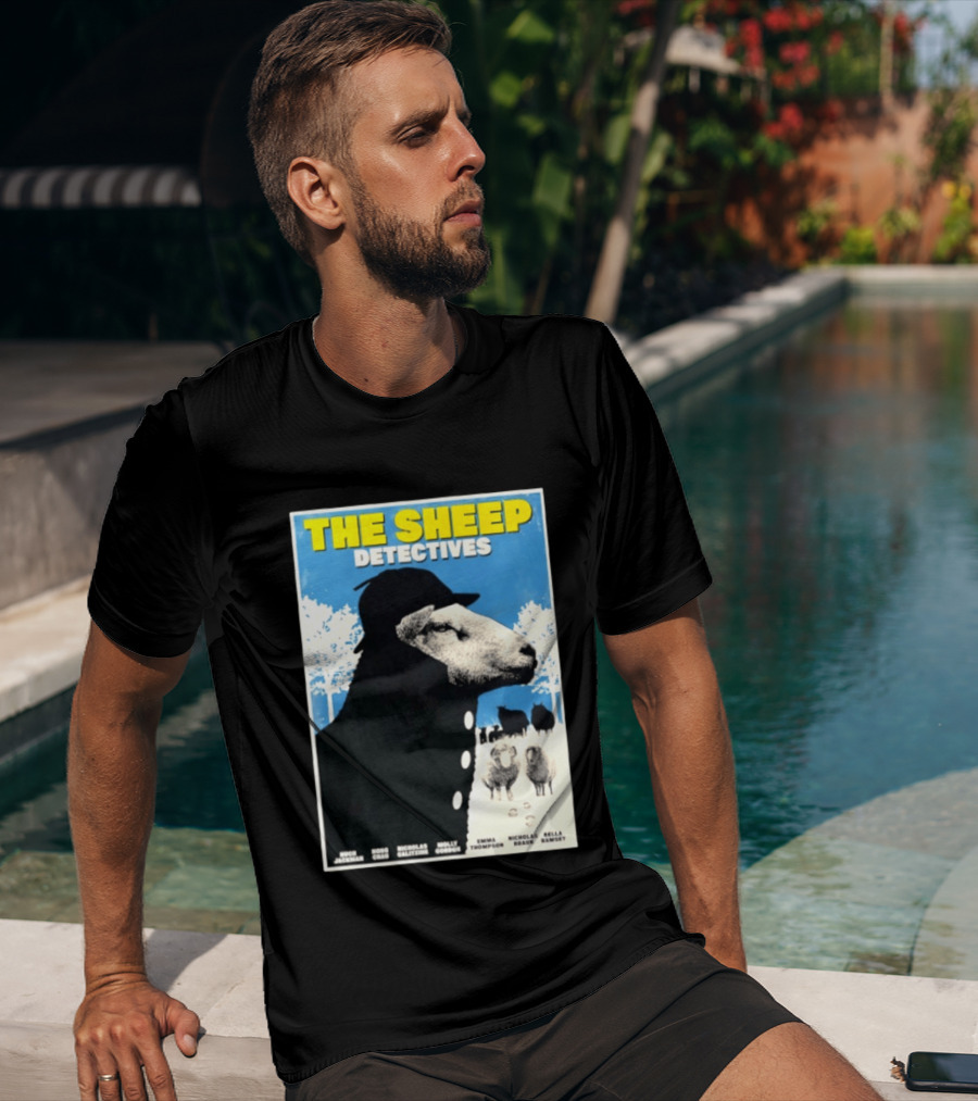 The Sheep Detectives Hugh Jackman Hong Chau Nicholas Galitzine Molly Gordon Emma Thompson Nicholas Braun Bella Ramsey T-Shirt