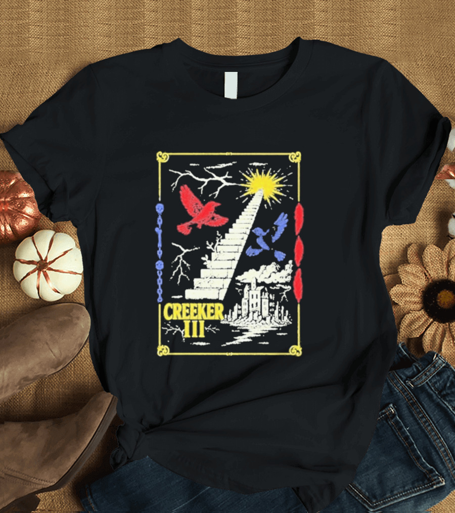 Creeker III Stairway To Sun With Red Bird And Blue Bird T-Shirt