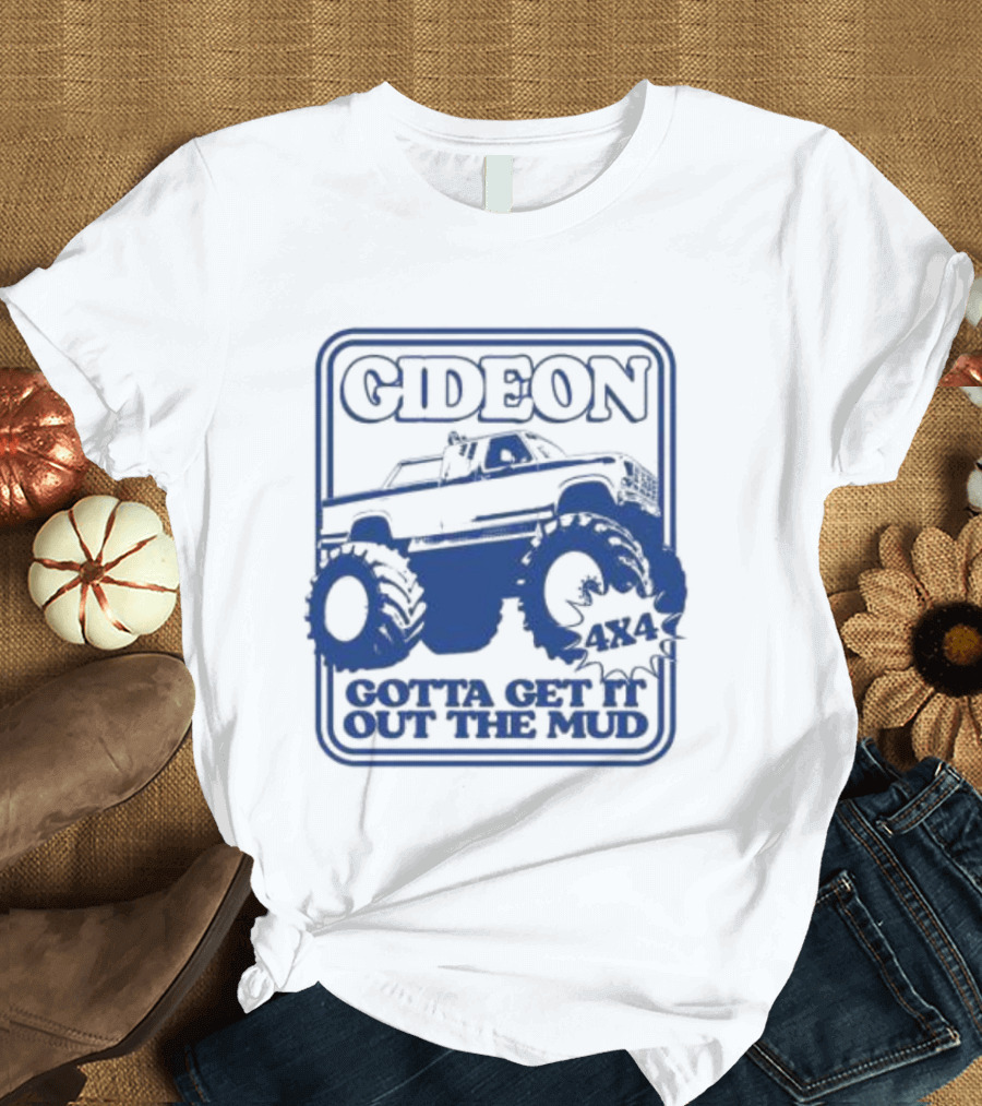 Gideon Monster Truck 4X4 Gotta Get It Out The Mud Ringer T-Shirt