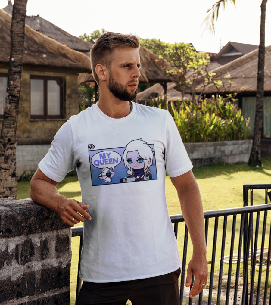 Mara Simp My Queen Chibi Character With Ghost Companion T-Shirt