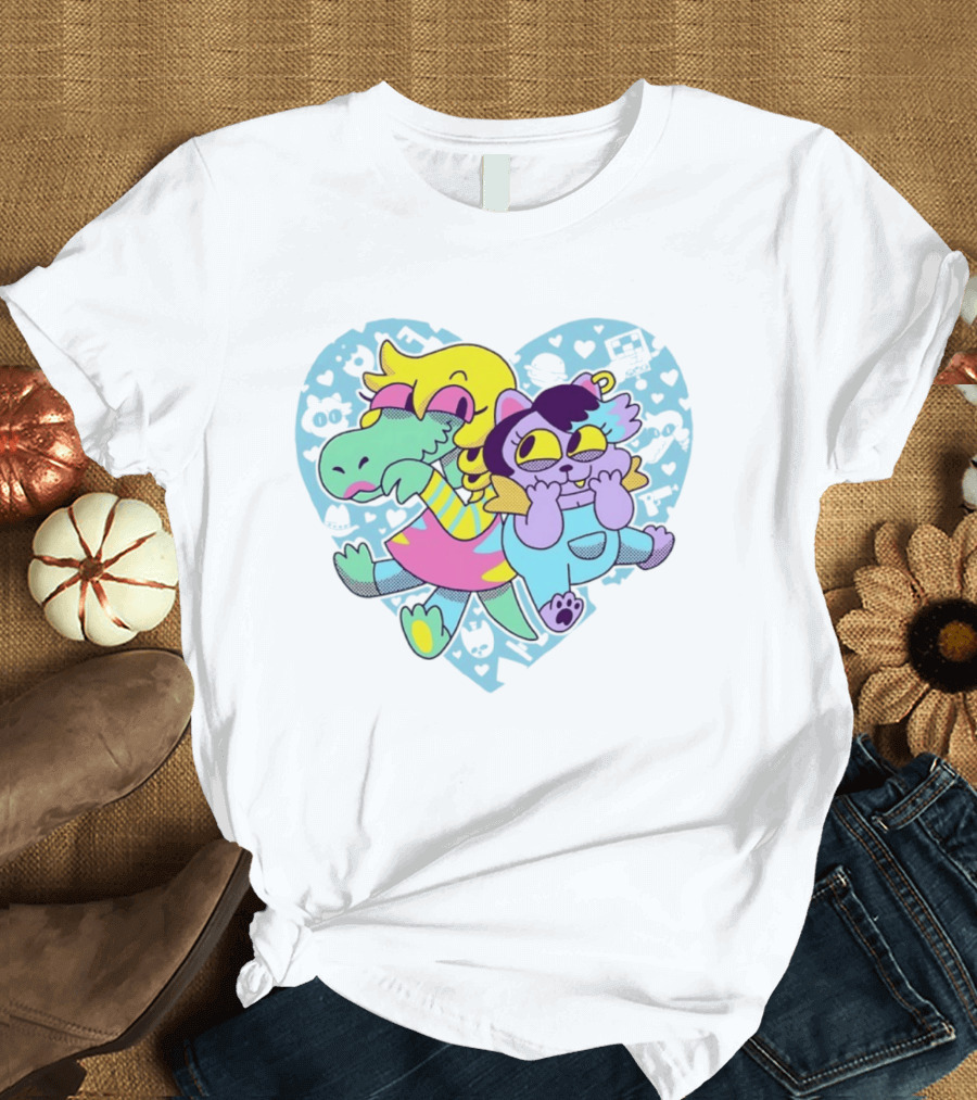 So Hyped 10th Anniversary Undertale Deltarune Heart Characters T-Shirt