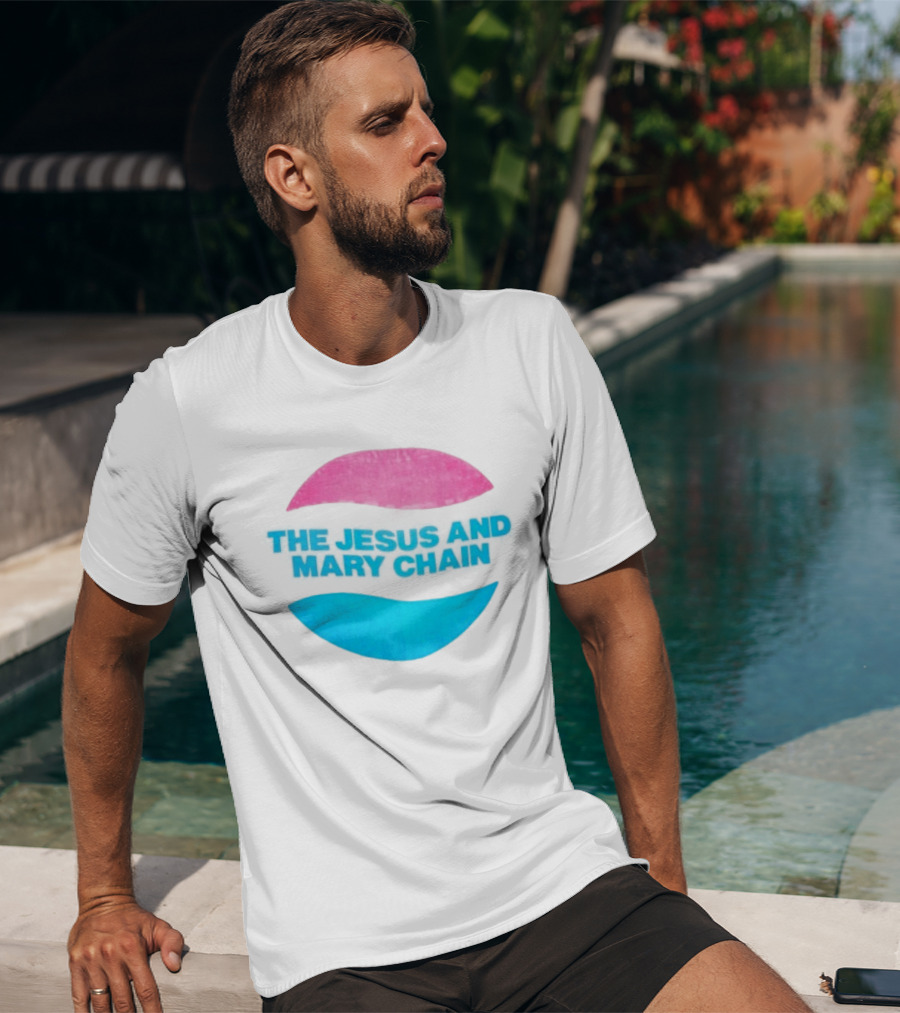 The Jesus And Mary Chain Pink Blue Lips Alternative Rock T-Shirt