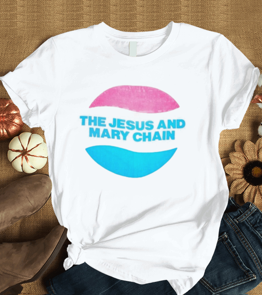 The Jesus And Mary Chain Pink Blue Lips Alternative Rock T-Shirt
