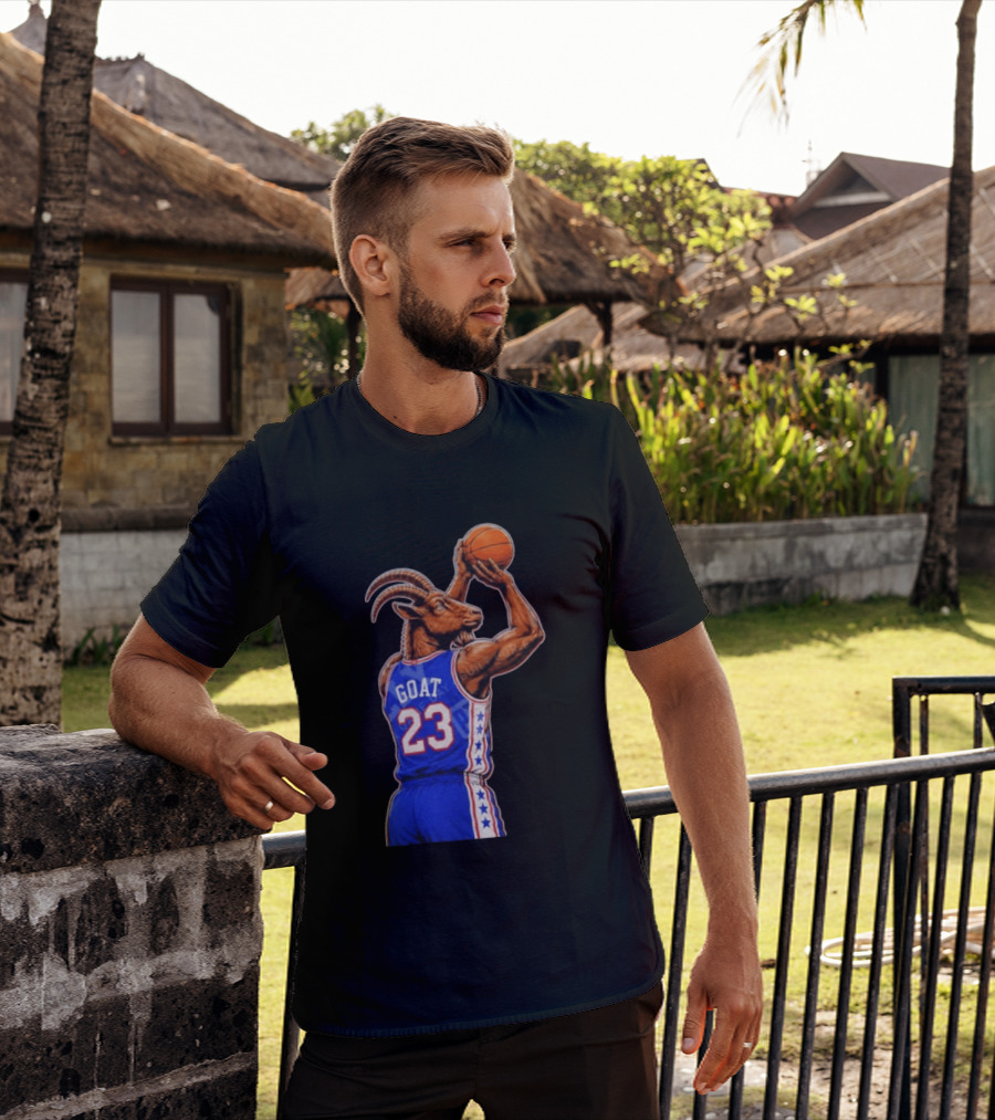 GOAT 23 Basketball Jersey Philadelphia Sixers LeBron James T-Shirt