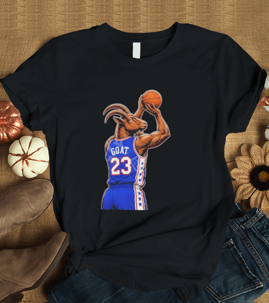 GOAT 23 Basketball Jersey Philadelphia Sixers LeBron James T-Shirt