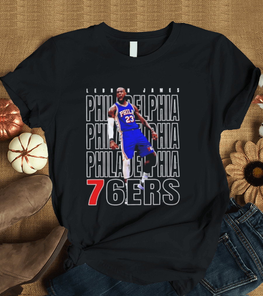 LeBron James Philadelphia 76ers Basketball 2026 T-Shirt