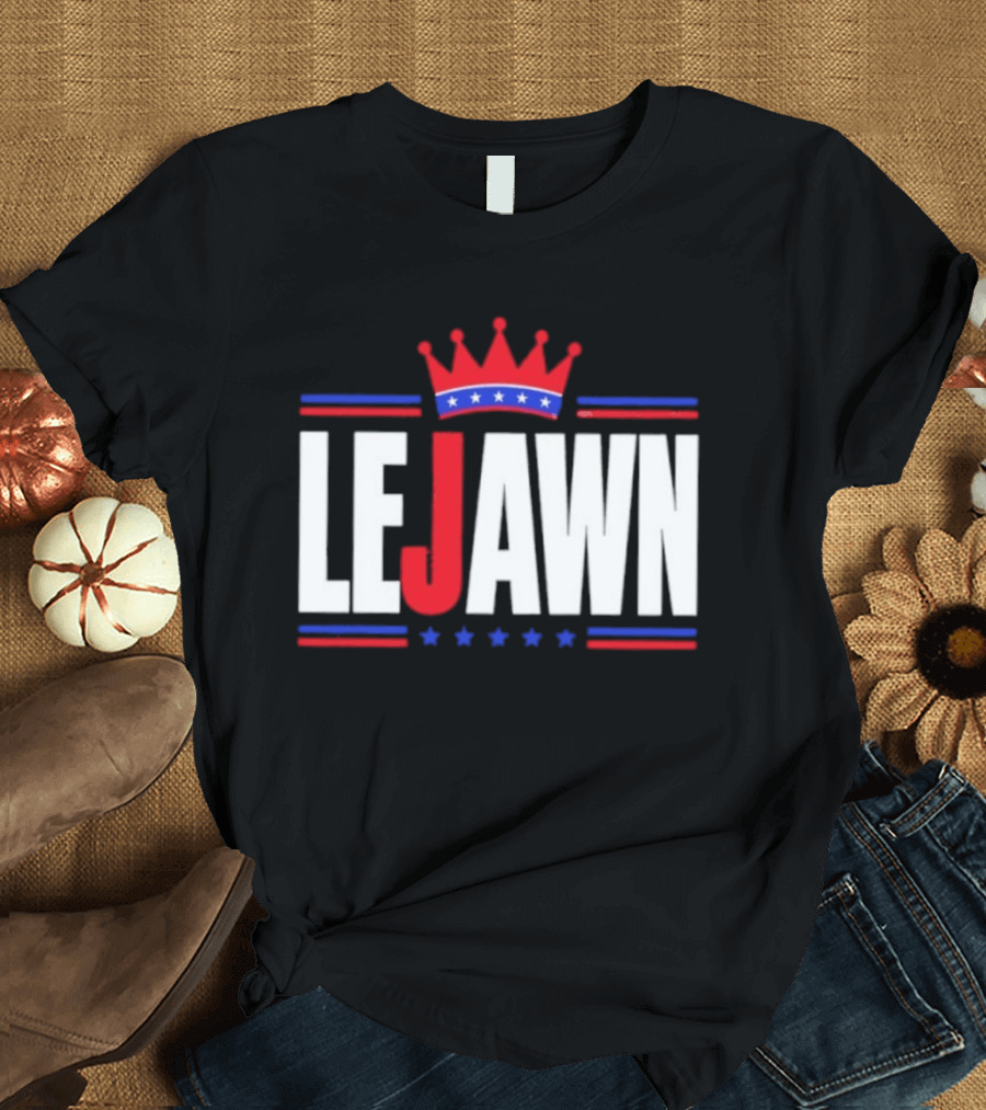 LeJawn King Crown LeBron James Philadelphia 76ers NBA 2026 T-Shirt
