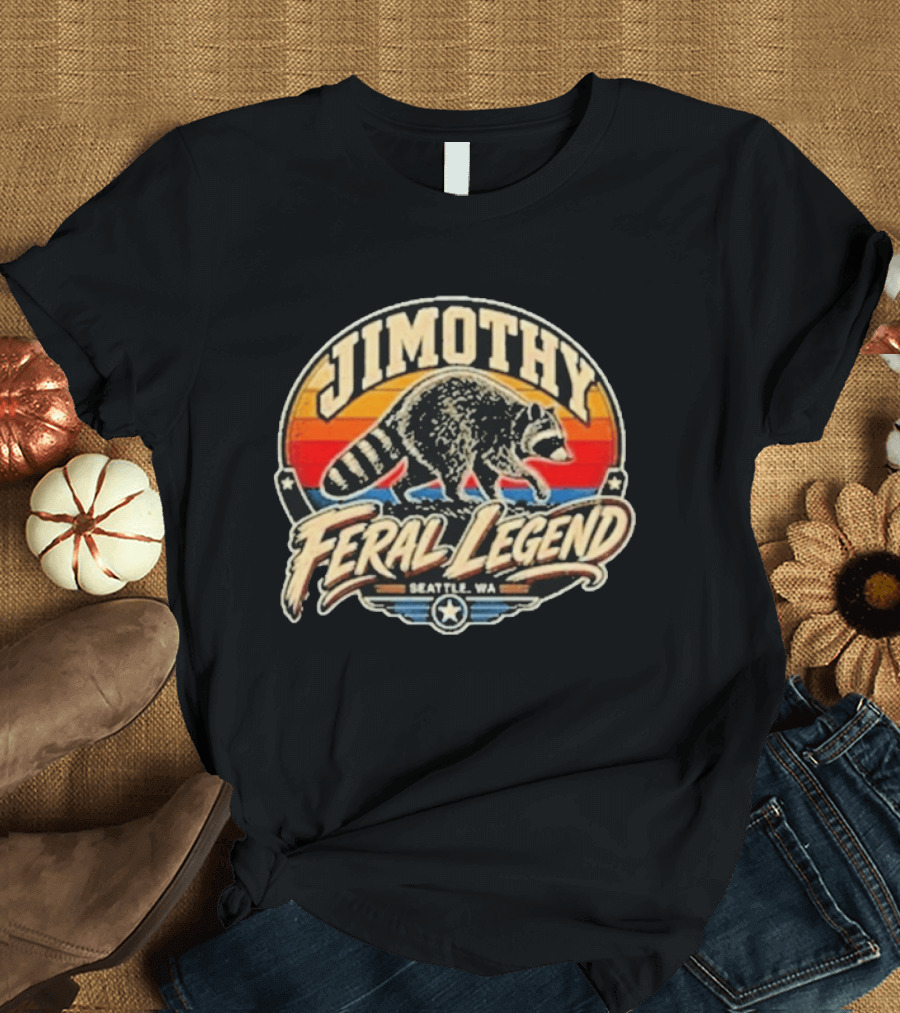 Jimothy Raccoon Feral Legend Seattle WA T-Shirt