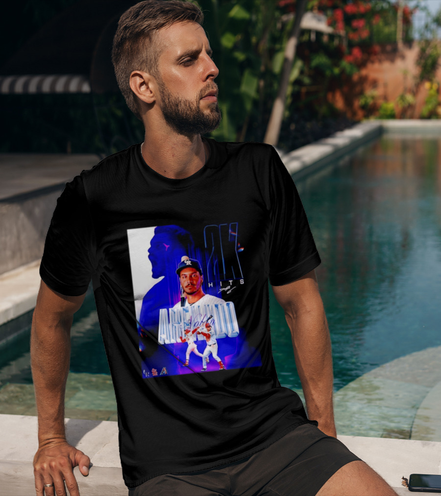 Nolan Arenado 2K Hits Retro Baseball Milestone Celebration T-Shirt