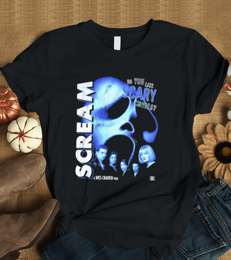 Scream Do You Like Scary Movies A Wes Craven Film Retro Collage T-Shirt