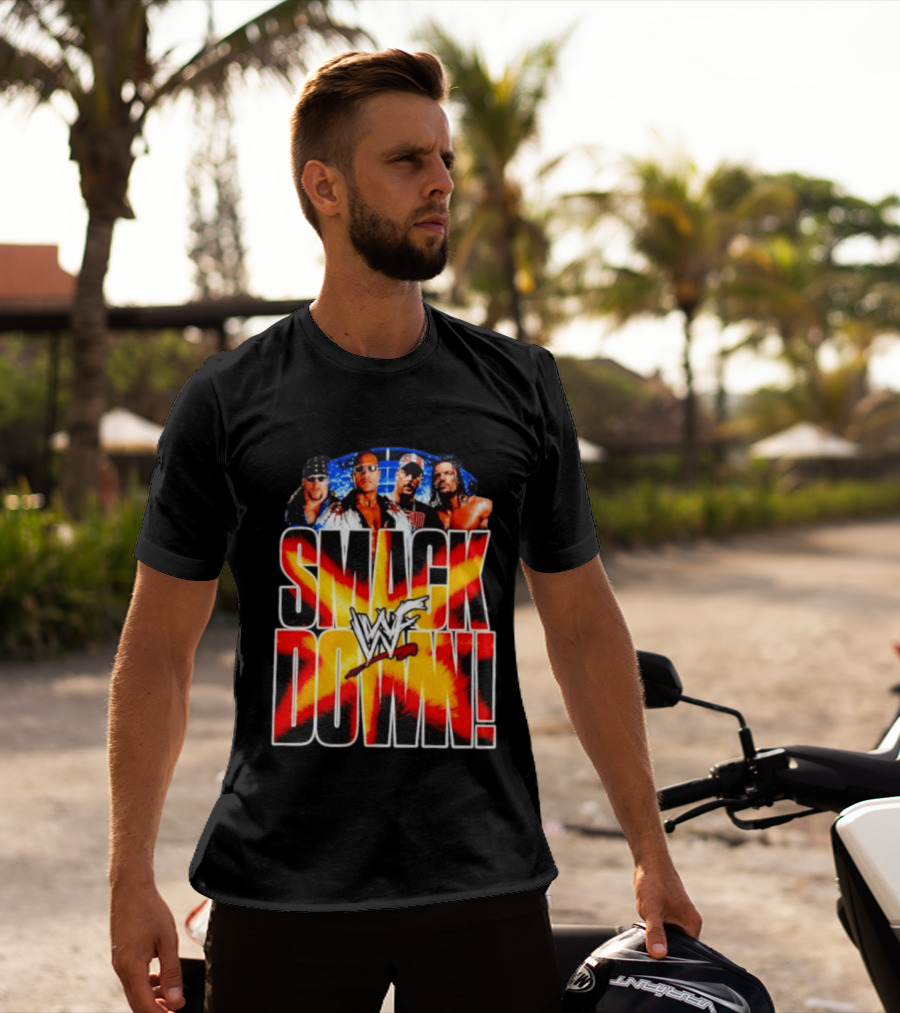 WWF SmackDown The Undertaker The Rock Stone Cold Steve Austin Triple H T-Shirt
