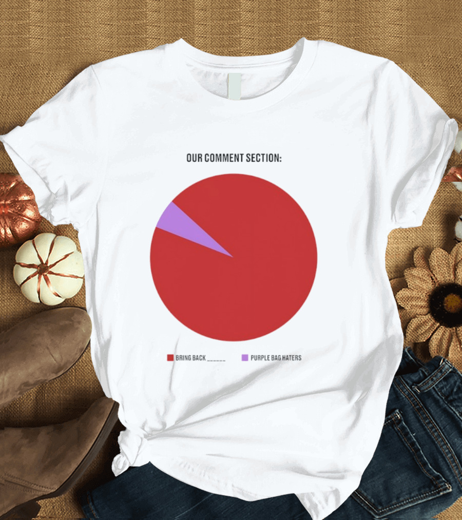 Our Comment Section Bring Back Purple Bag Haters Chart T-Shirt