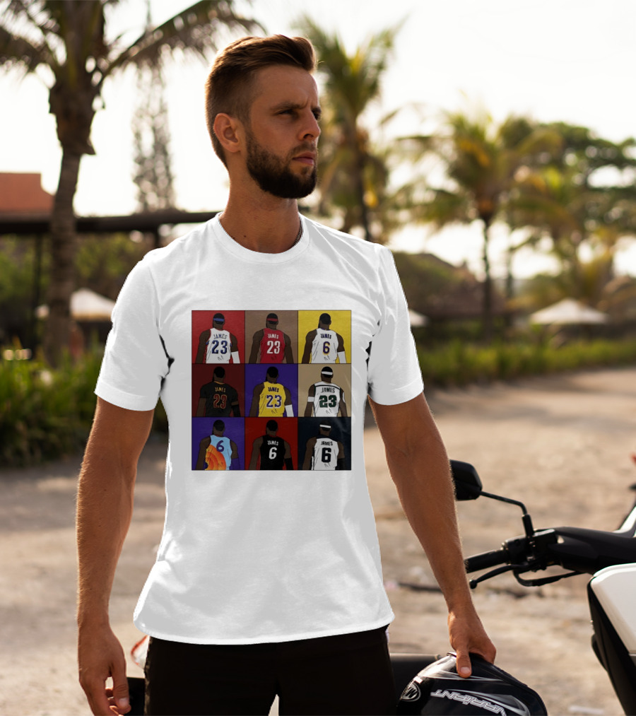LeBron James Each Team History Philadelphia 76ers NBA 2026 T-Shirt