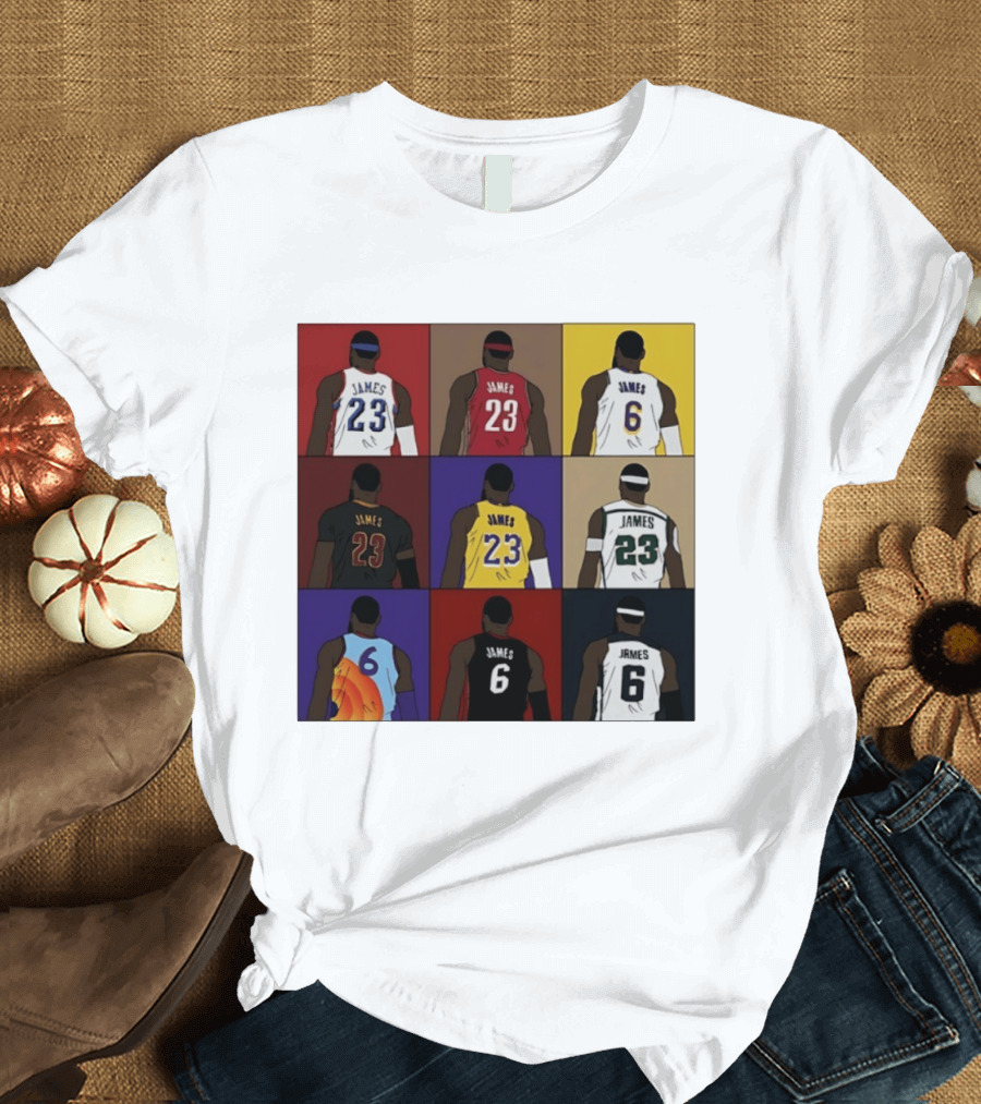 LeBron James Each Team History Philadelphia 76ers NBA 2026 T-Shirt