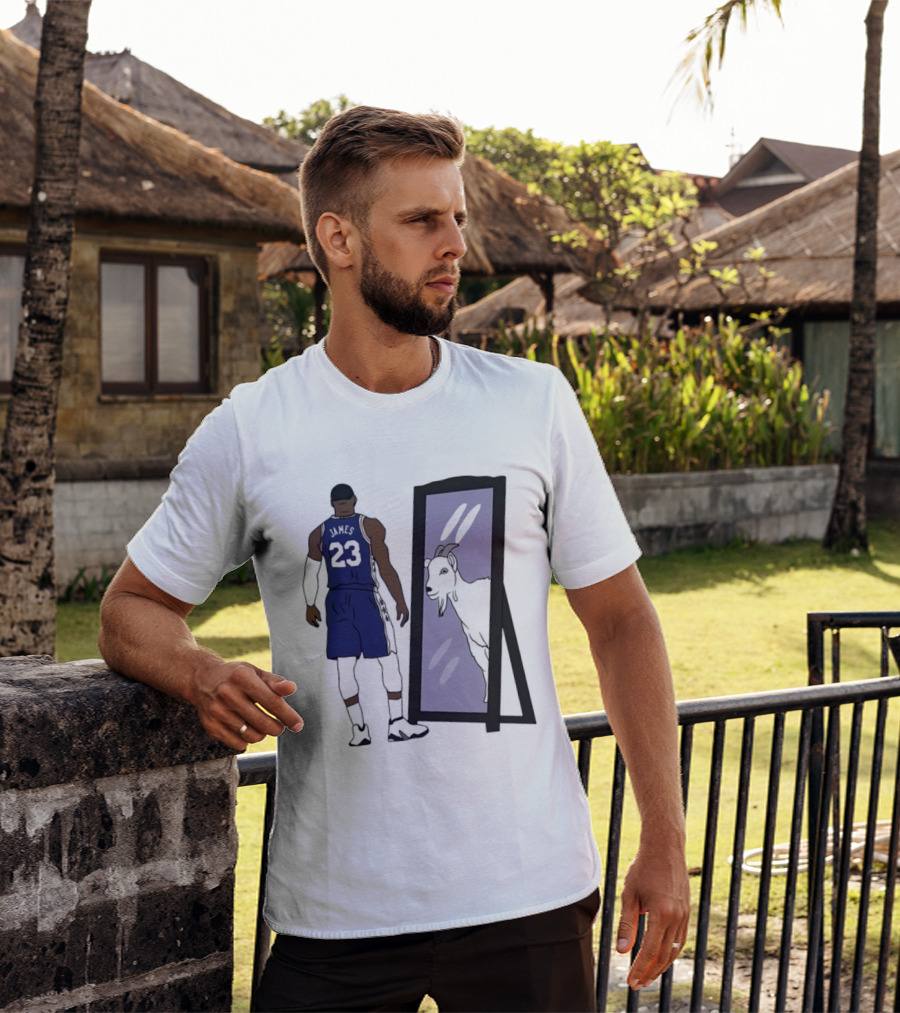 LeBron James Mirror 23 GOAT Reflection Philadelphia 76ers T-Shirt