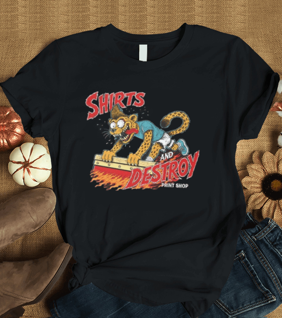 Shirts And Destroy Print Shop Screem Drinting 2 Sided T-Shirt