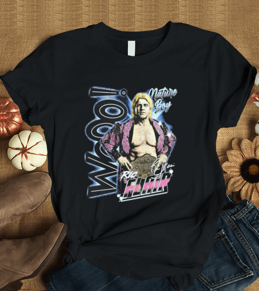 Ric Flair Nature Boy Wooo Wrestling Flair WWE T-Shirt