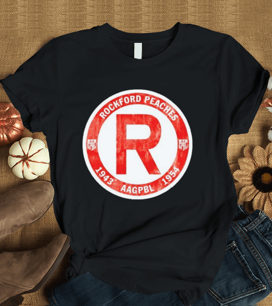 Rockford Peaches 1943 1954 AAGPBL T-Shirt