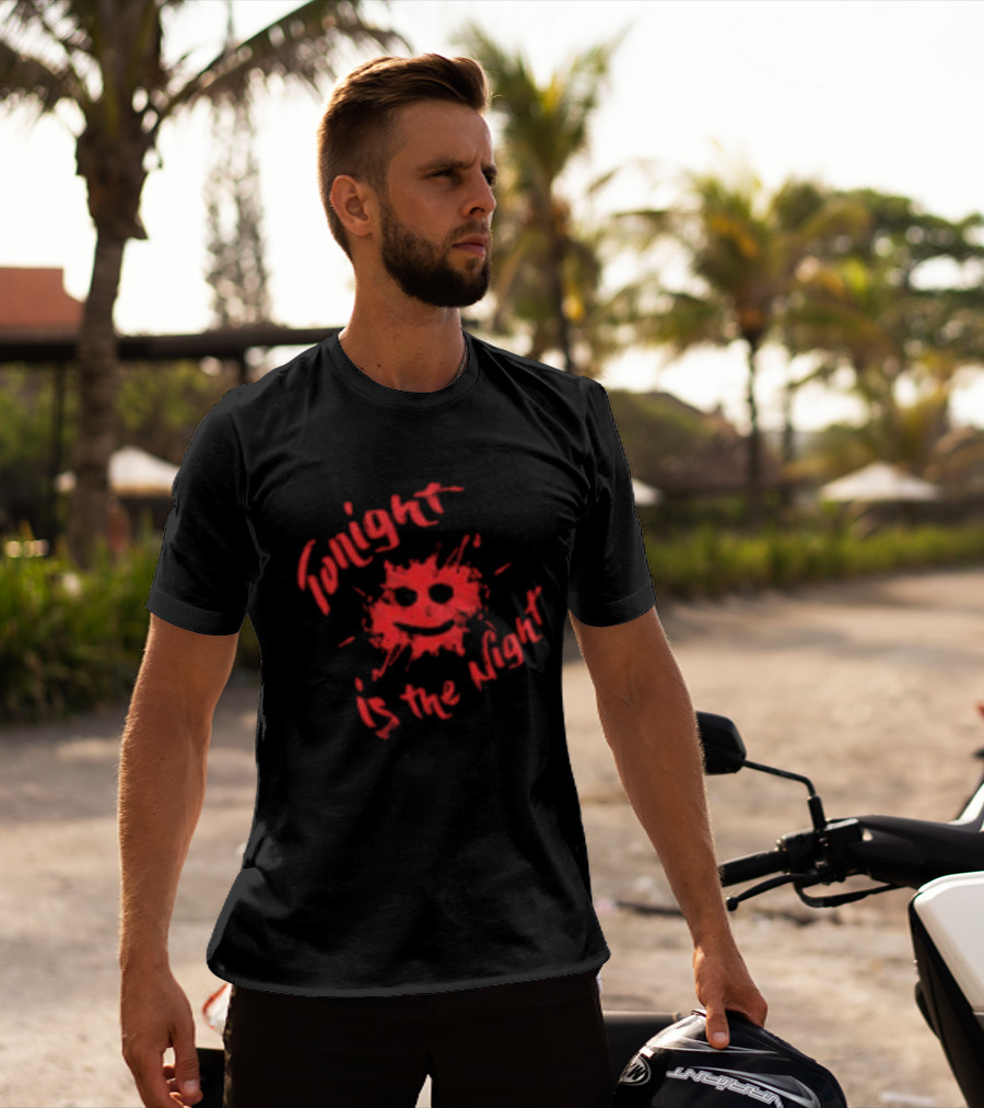 Tonight Is The Night Dexter He's Got Some Killer Rules 2 Sided Smiley Blood Splatter T-Shirt