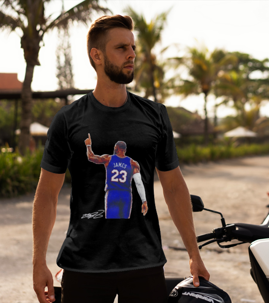LeBron James 23 Philadelphia 76ers Jersey Iconic Basketball T-Shirt