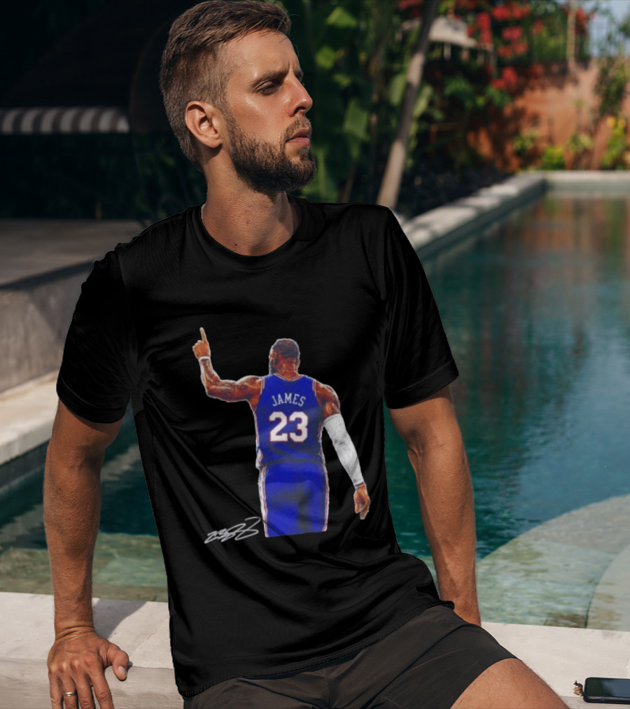 LeBron James 23 Philadelphia 76ers Jersey Iconic Basketball T-Shirt
