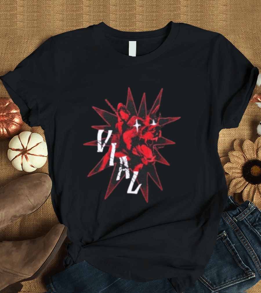 Vial Doberman Dog Edgy Streetwear Fashion T-Shirt