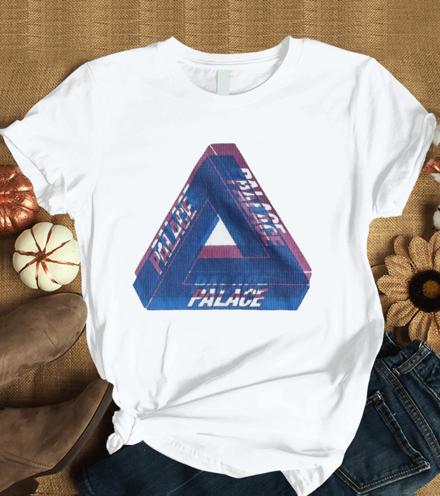 Palace Blur Tri Ferg Optical Illusion Triangles T-Shirt