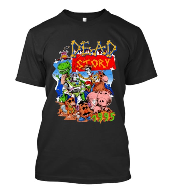 Dead Story Toy Story 1995 Woody Buzz Lightyear Rex Hamm Potato Head Slinky Dog T-Shirt