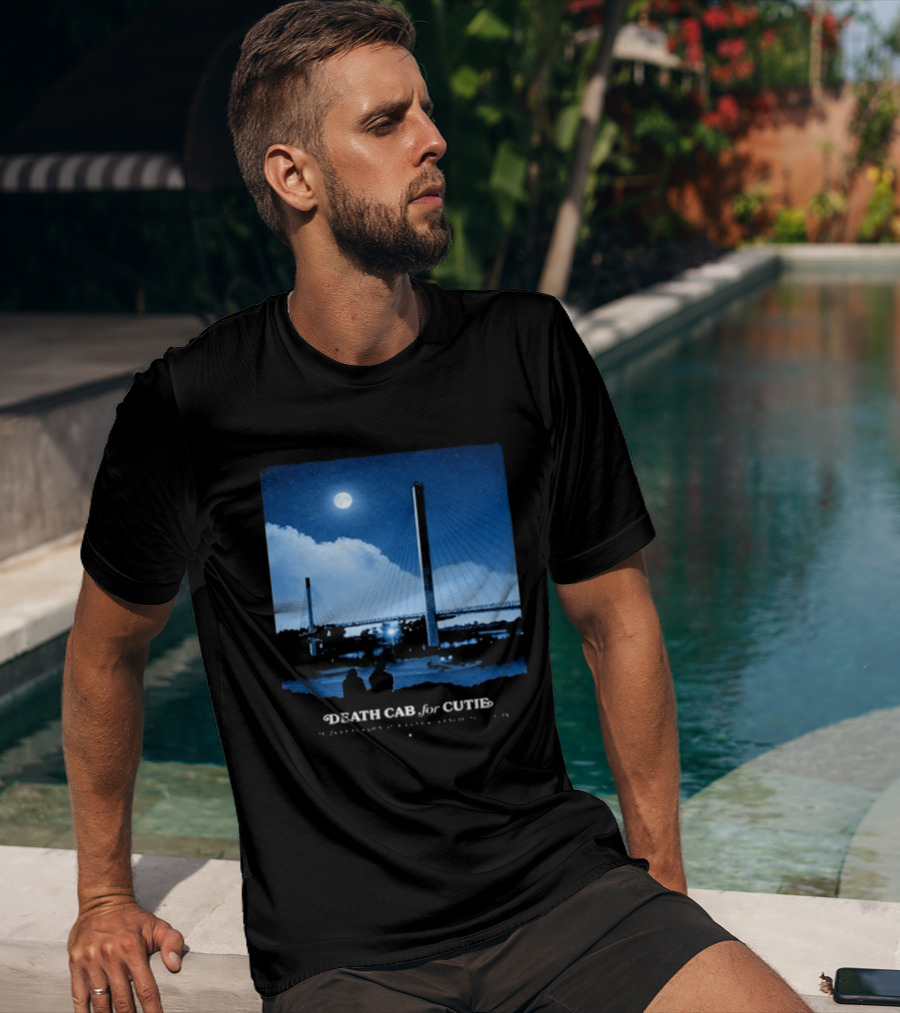 Death Cab For Cutie Council Bluffs IA 2026 Bridge Moonlit T-Shirt
