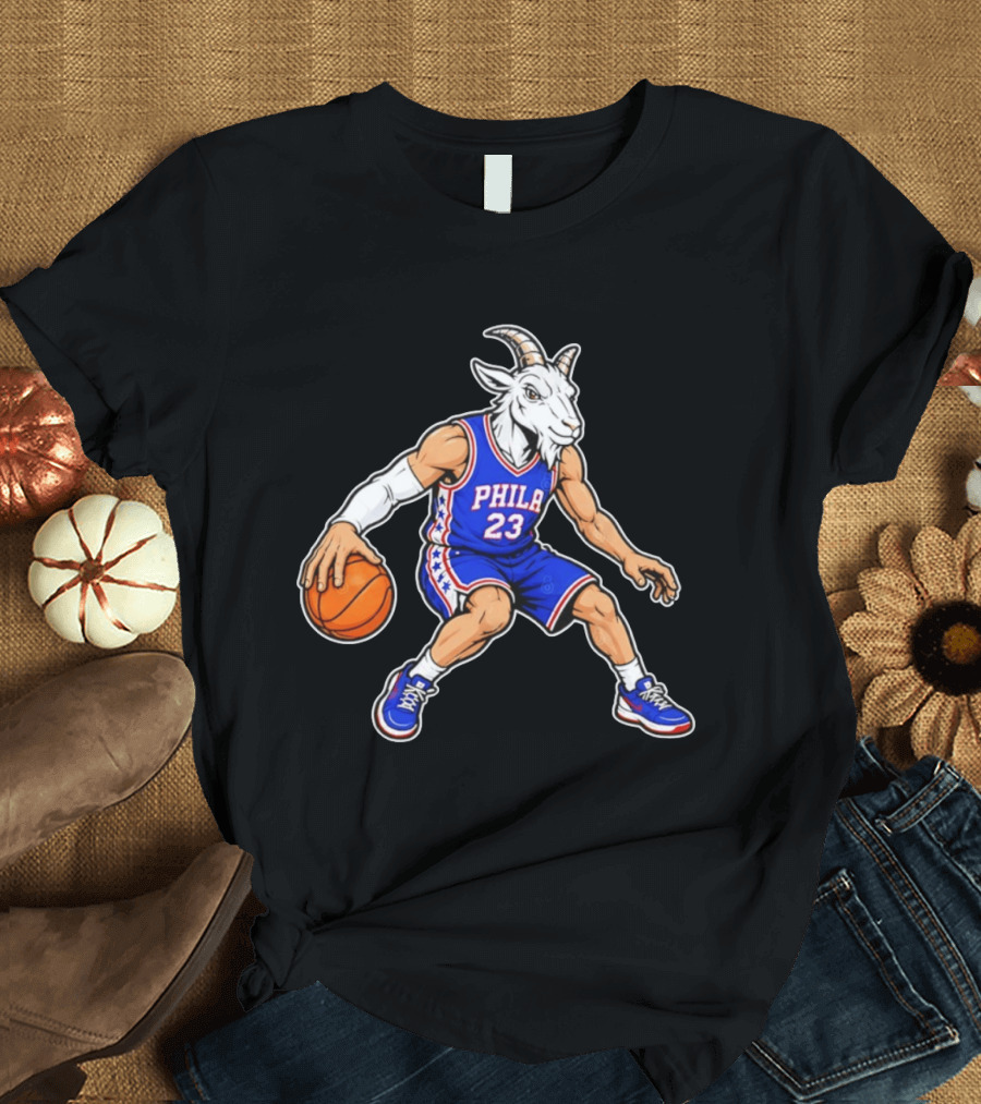 GOAT Philly LeBron James 23 Philadelphia Sixers Basketball Player T-Shirt