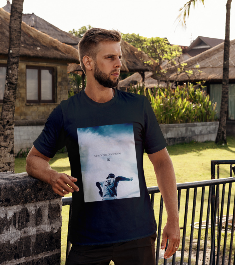 Same Schlitt Different Day Yankees Pitcher 31 T-Shirt